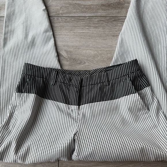 Raffaello Rossi Checked Black And White Contrasting Cotton Trouser Pants - Picture 13 of 15
